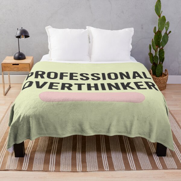 Item preview, Professional Overthinker | Relatable Minimal Typography Design designed and sold by Syrupulse.