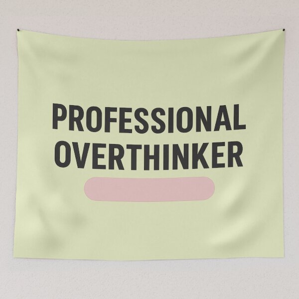 Item preview, Professional Overthinker | Relatable Minimal Typography Design designed and sold by Syrupulse.