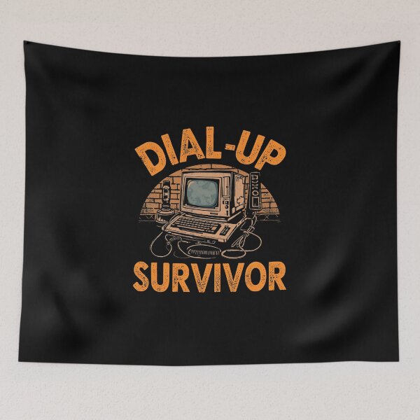 Item preview, Dial-up Survivor designed and sold by NicMacTees.