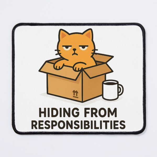Item preview, Hiding from responsibilities designed and sold by Pfff-Designs.
