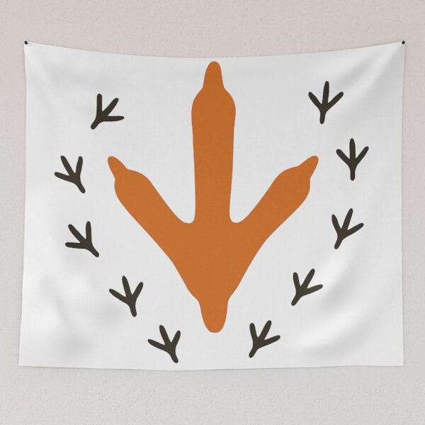 Item preview, Turkey Tracks – Minimalist Turkey Footprint Art designed and sold by DamioPolArt.