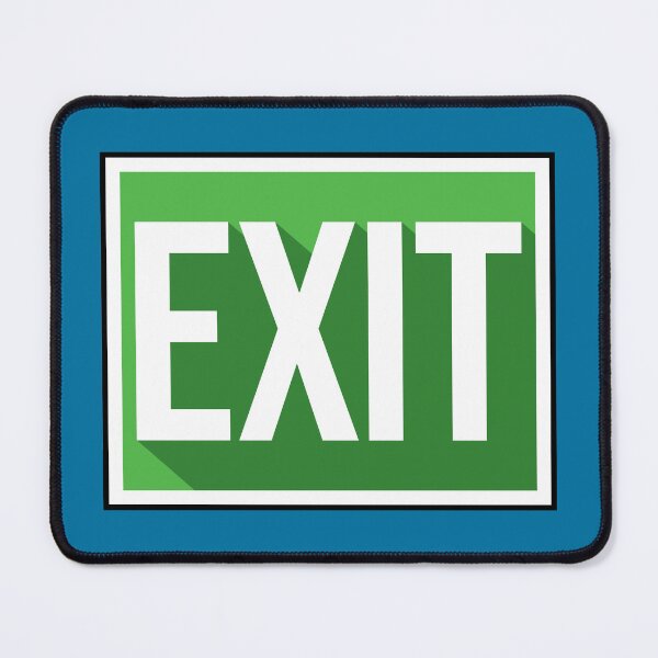 Item preview, Dramatic exit door sign designed and sold by Captain Banjo.