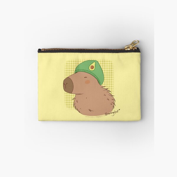 Item preview, Capybara with an Avocado Beanie designed and sold by MariangelP.