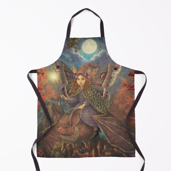 Item preview, Moonlit Moth Fairy on a Bat designed and sold by Tau Tia L Douglass.