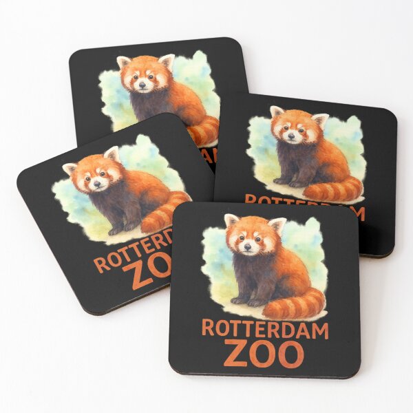 Item preview, Rotterdam Zoo Red Panda Watercolor Illustration designed and sold by EuropeanPrints.