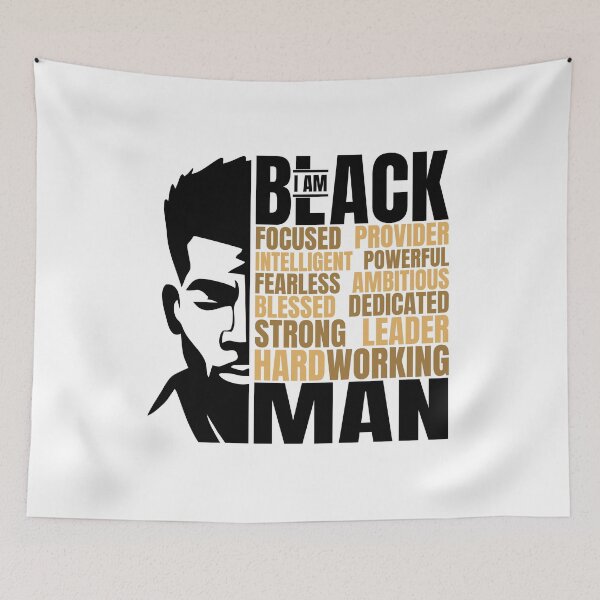 Item preview, I Am a Black Man Quote Art designed and sold by Lulunza.