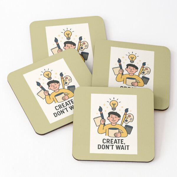 Item preview, Create, Don’t Wait - Artist Life designed and sold by PourtionOfArt.