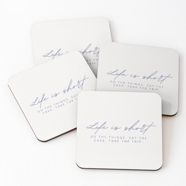 Item preview, Life is short. Do the things. Eat the cake. Take the trip. designed and sold by wallflowershop.