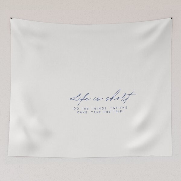 Item preview, Life is short. Do the things. Eat the cake. Take the trip. designed and sold by wallflowershop.