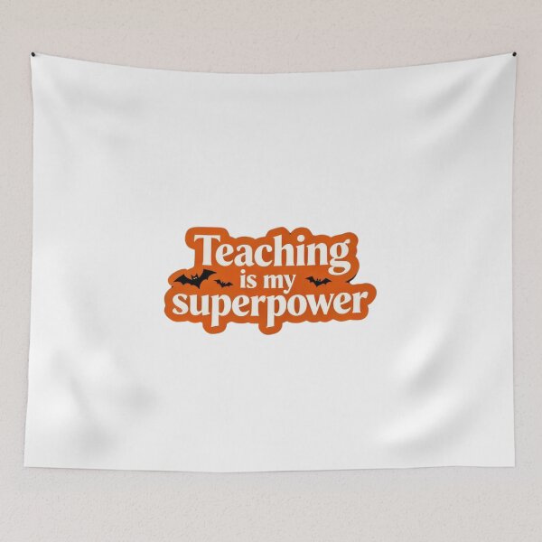 Item preview, Halloween Teacher Superpower with Bats Design designed and sold by Anastasiia Yurevych.
