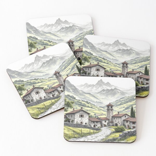Item preview, Pyrenean Village designed and sold by jefboutique6150.