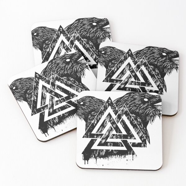 Item preview, Valknut Symbol and Raven designed and sold by Nartissima.