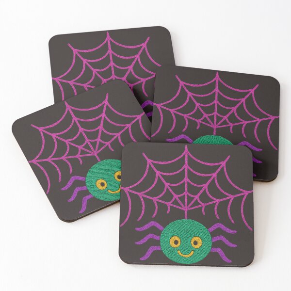 Item preview, Happy Spider – Cute Halloween Embroidery Style designed and sold by ArtSpark Studio.