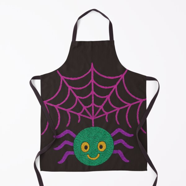 Item preview, Happy Spider – Cute Halloween Embroidery Style designed and sold by ArtSpark Studio.