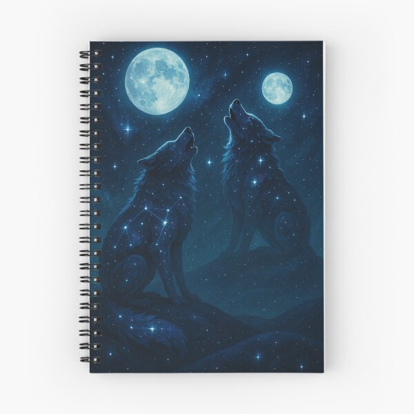 Item preview, Constellations Howling at Twin Moons designed and sold by MindprintStudio.