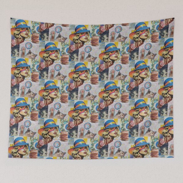 Item preview, Who Am I? Fire- Collage designed and sold by Cinderpaw1.