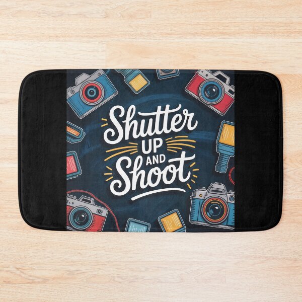 Item preview, "Shutter Up and Shoot" – A Bold Tribute to Photography Culture designed and sold by ForeverPrintsOK.