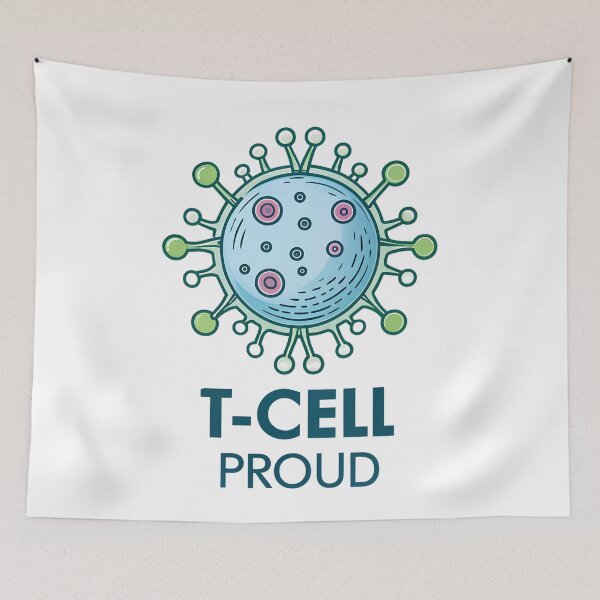 Item preview, T-Cell Proud – Stylized Line Art Immunology Design designed and sold by VividOrganica.