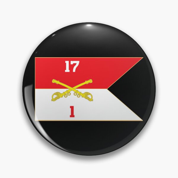Artikelvorschau, Armee - 1. Schwadron, 17. Kavallerie Guidon X 300 entworfen und verkauft von Military Insignia Products.