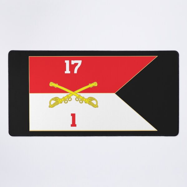 Artikelvorschau, Armee - 1. Schwadron, 17. Kavallerie Guidon X 300 entworfen und verkauft von Military Insignia Products.