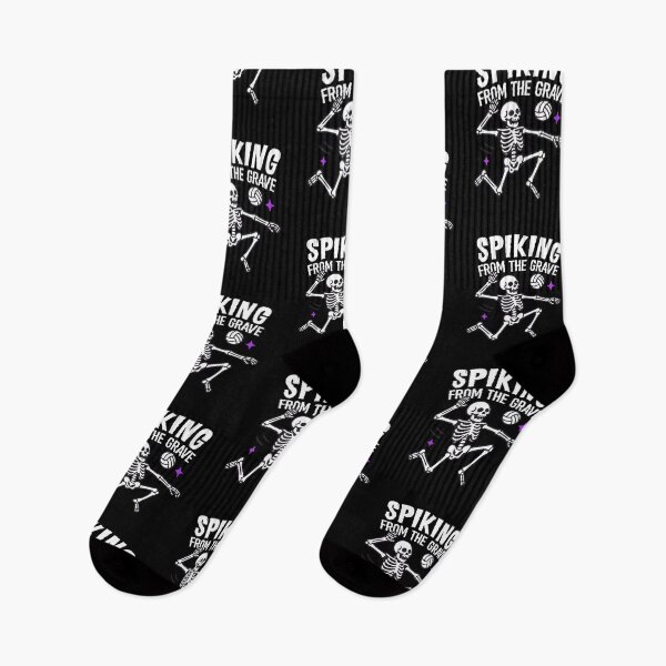 Item preview, Spiking From The Grave Volleyball Skeleton Halloween designed and sold by wrestletoys.