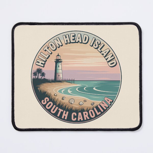 Item preview, Retro Sunset Hilton Head Island South Carolina Sticker designed and sold by Horizon Tales.