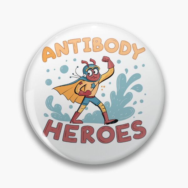 Item preview, Antibody Heroes – Fun Cartoon Science Design designed and sold by VividOrganica.
