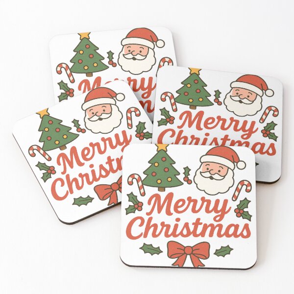 Item preview, Retro Merry Christmas – Świąteczna Ilustracja z Mikołajem i Choinką designed and sold by OCBSIEWIE.