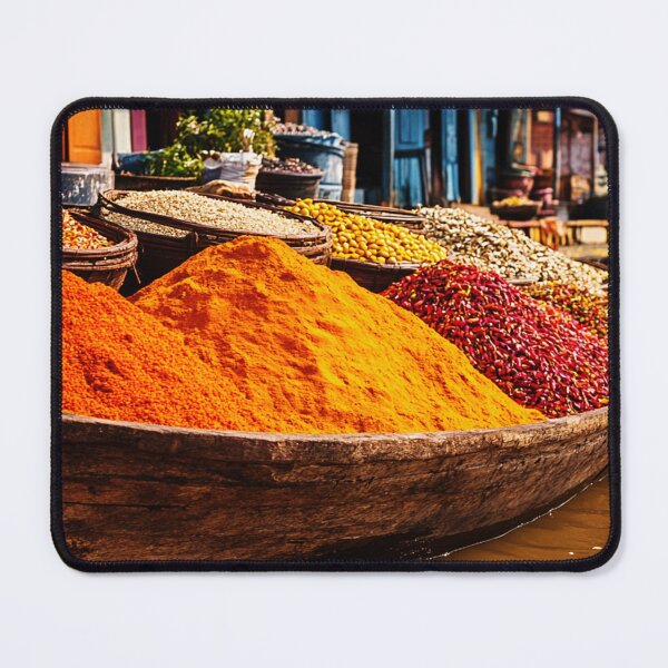 Item preview, Colorful Spices on Floating Market – Exotic Travel Photography designed and sold by mliotard.