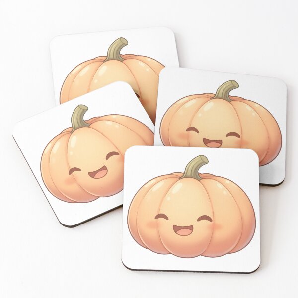 Item preview, Cute kawaii chibi pumpkin illustration for Halloween autumn designed and sold by DesignArtFull.