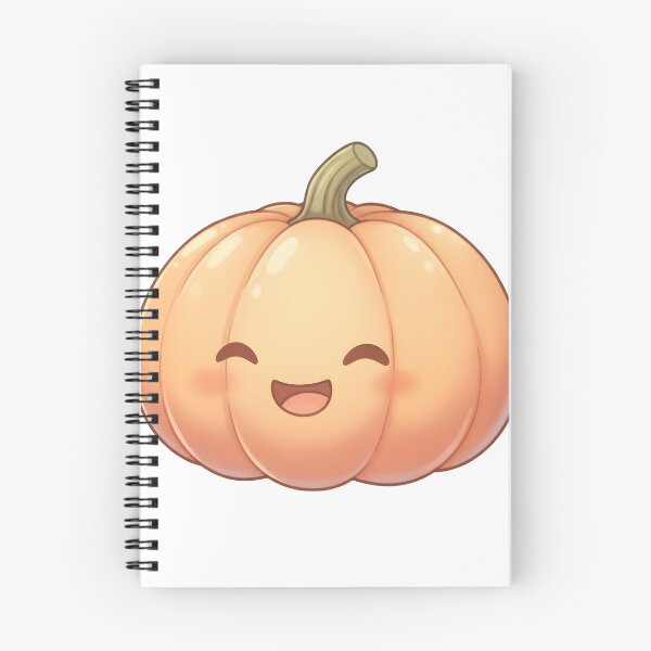 Item preview, Cute kawaii chibi pumpkin illustration for Halloween autumn designed and sold by DesignArtFull.