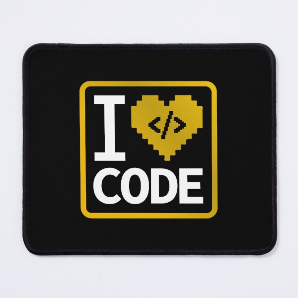 Item preview, I Love Code Programming Gold Heart Design with Script Sign designed and sold by PO3Designs.