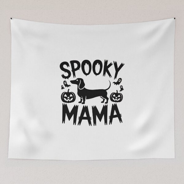 Item preview, Spooky Mama – Halloween Dachshund Silhouette designed and sold by Enea Kelo.
