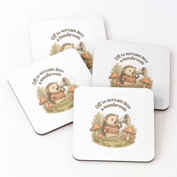 Item preview, Funny Hedgehog Meme, Cottagecore Unhinged Design, Whimsical Meme, Weirdocore Aesthetic designed and sold by ThirdShelfStudio.