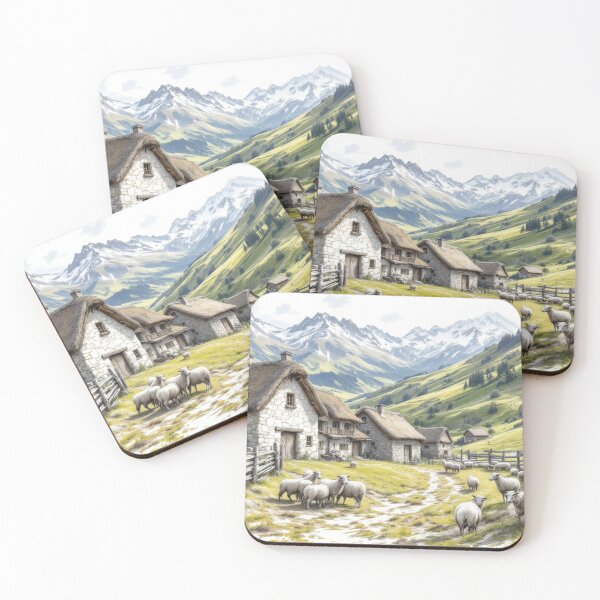 Item preview, Traditional Pyrenean farm designed and sold by jefboutique6150.