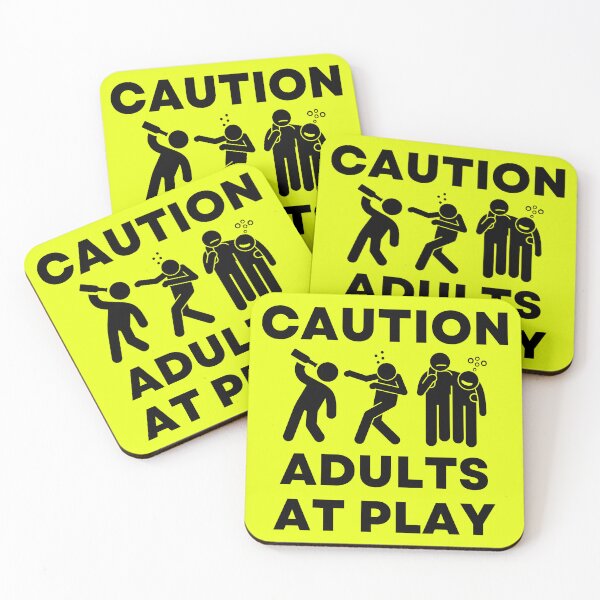 Item preview, Caution Adults At Play designed and sold by DeletedScene.