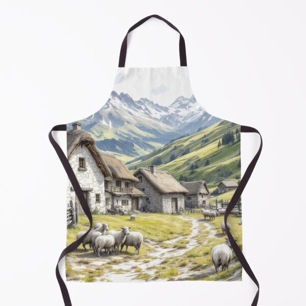 Item preview, Traditional Pyrenean farm designed and sold by jefboutique6150.