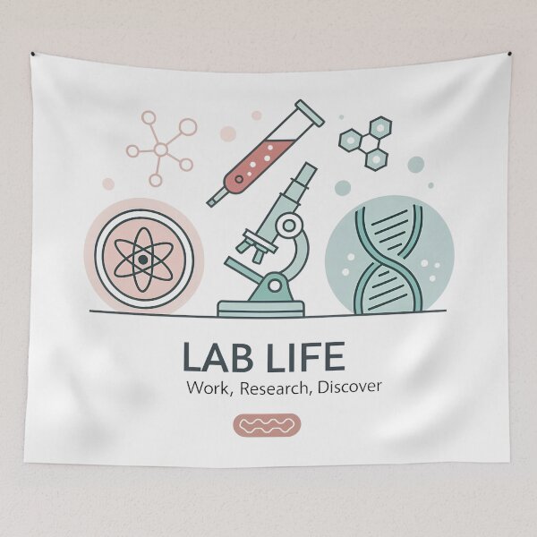 Item preview, Lab Life – Minimal Science Icons for Researchers designed and sold by VividOrganica.