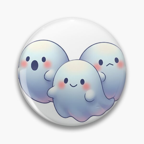 Item preview, Cute kawaii ghost trio pastel Halloween design designed and sold by DesignArtFull.