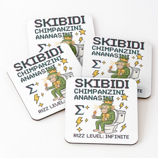 Item preview, Chimpanzini Ananasini Skibidi Pineapple Meme Monkey King Art designed and sold by AnnDesignStudio.