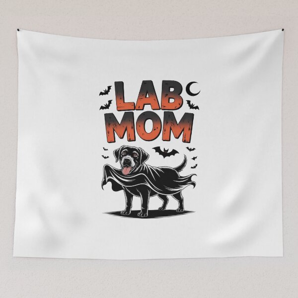 Item preview, Halloween Lab Mom – Bat Cape Dog designed and sold by Enea Kelo.
