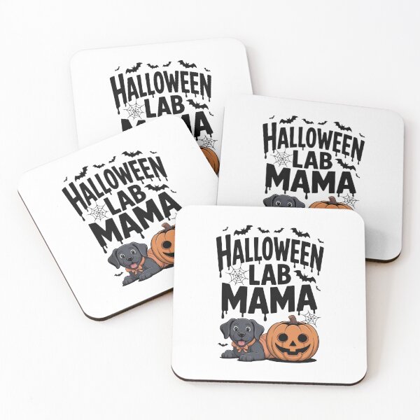 Item preview, Spooky Lab Mom – Orange Text & Halloween Pumpkins designed and sold by Enea Kelo.