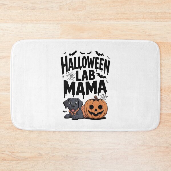 Item preview, Spooky Lab Mom – Orange Text & Halloween Pumpkins designed and sold by Enea Kelo.