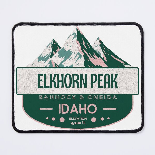Item preview, Elkhorn Peak, Bannock & Oneida, Idaho, Mountain Design designed and sold by Wanderful-roads.
