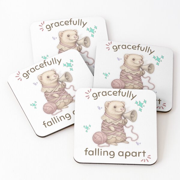 Item preview, Funny Ferret Meme, Whimsical Animal Design, Cottagecore Ferret, Unhinged Meme, Cute Aesthetic Gift designed and sold by ThirdShelfStudio.