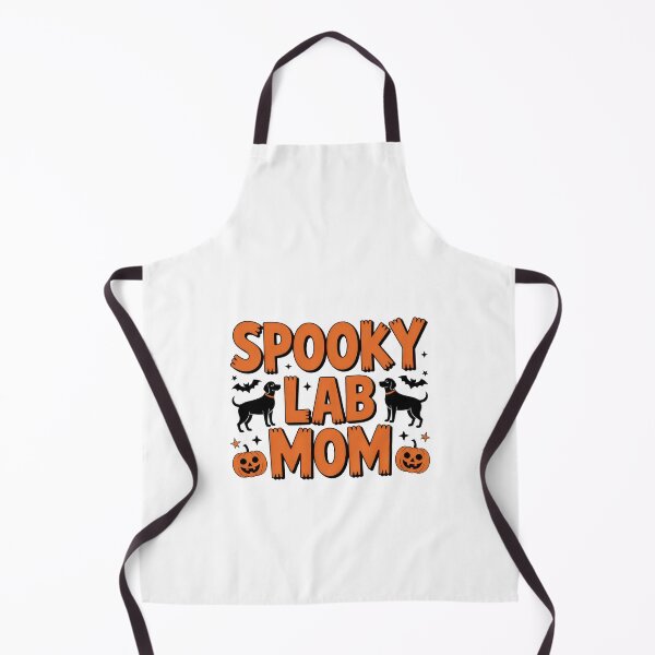 Item preview, Spooky Lab Mom – Orange Text & Halloween Pumpkins designed and sold by Enea Kelo.