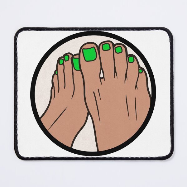 Item preview, Green Toes Badge designed and sold by SolefulStickers.