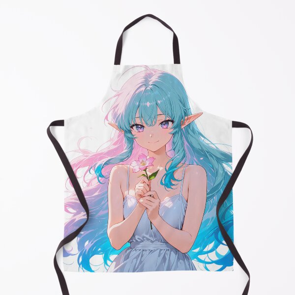 Item preview, Gentle Elf Girl Holding a Flower designed and sold by LunattaStore.