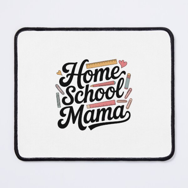 Item preview, Homeschool Mama – School Supplies Doodle Typography designed and sold by Enea Kelo.