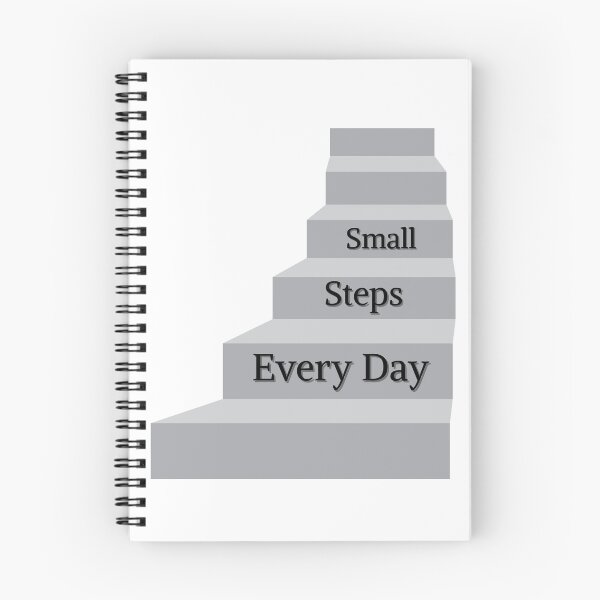 Item preview, Small Steps Every Day – Motivational Quote Design designed and sold by J0b4t.